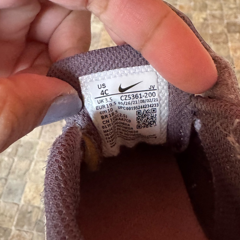 Kids' Nike Sneakers - Pink and Gray - Picture 7 of 7